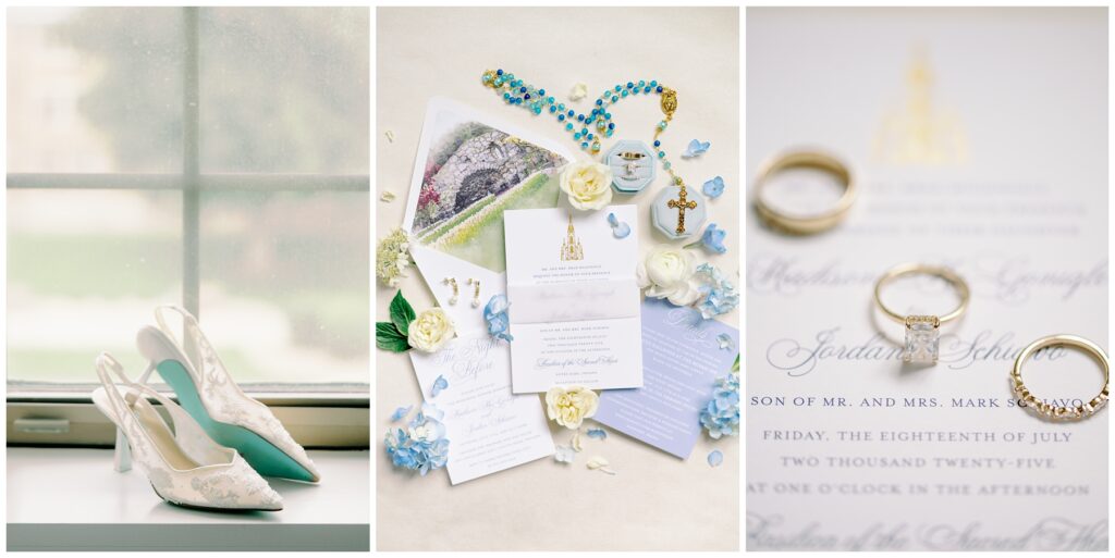 Custom Basilica of the Sacred Heart Wedding Invitations, Cat Alkire