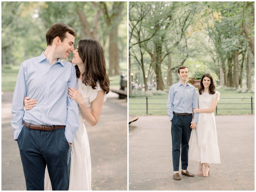 Mall Walk Engagement Photo Central Park, NYC