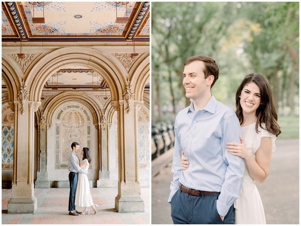 Engagement Photos at Bethesda Terrace Arches
