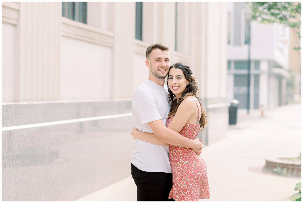 Engagement photos in Downtown South Bend