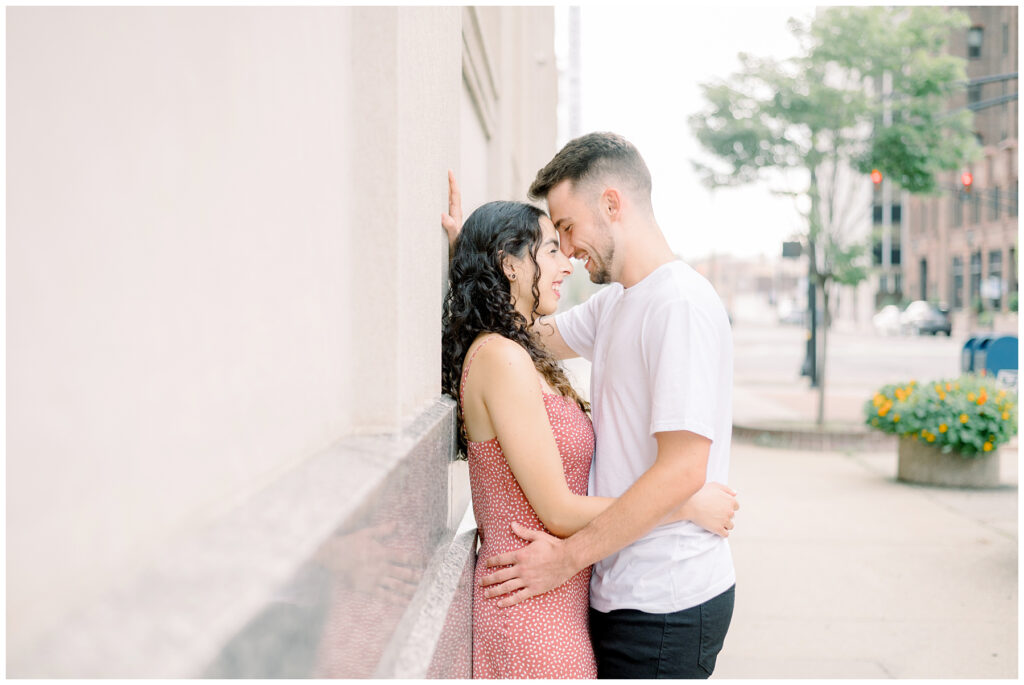 Downtown South Bend Engagement Photos