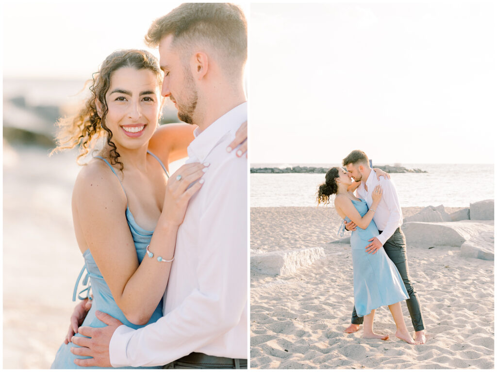 Engagement Photos at New Buffalo Beach in Michigan