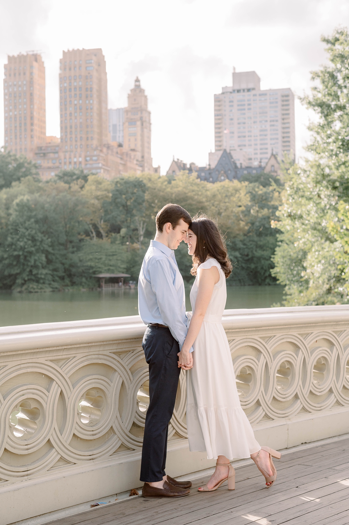 Engagement Session at Central Park Bridge