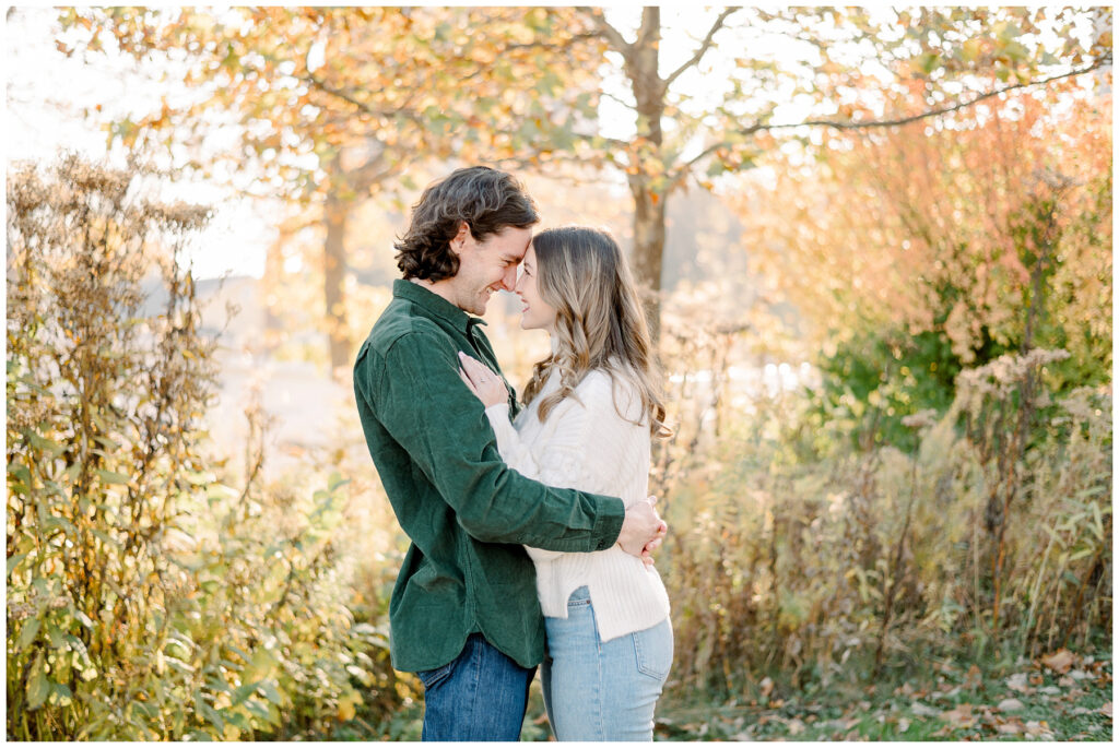 Fall Engagement Session at Lincoln Park Nature Walk