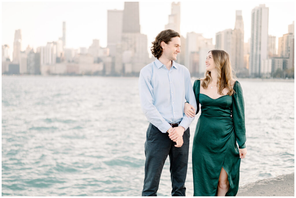 Chicago Wedding Photographer, Fall Engagement Session at North Avenue Beach