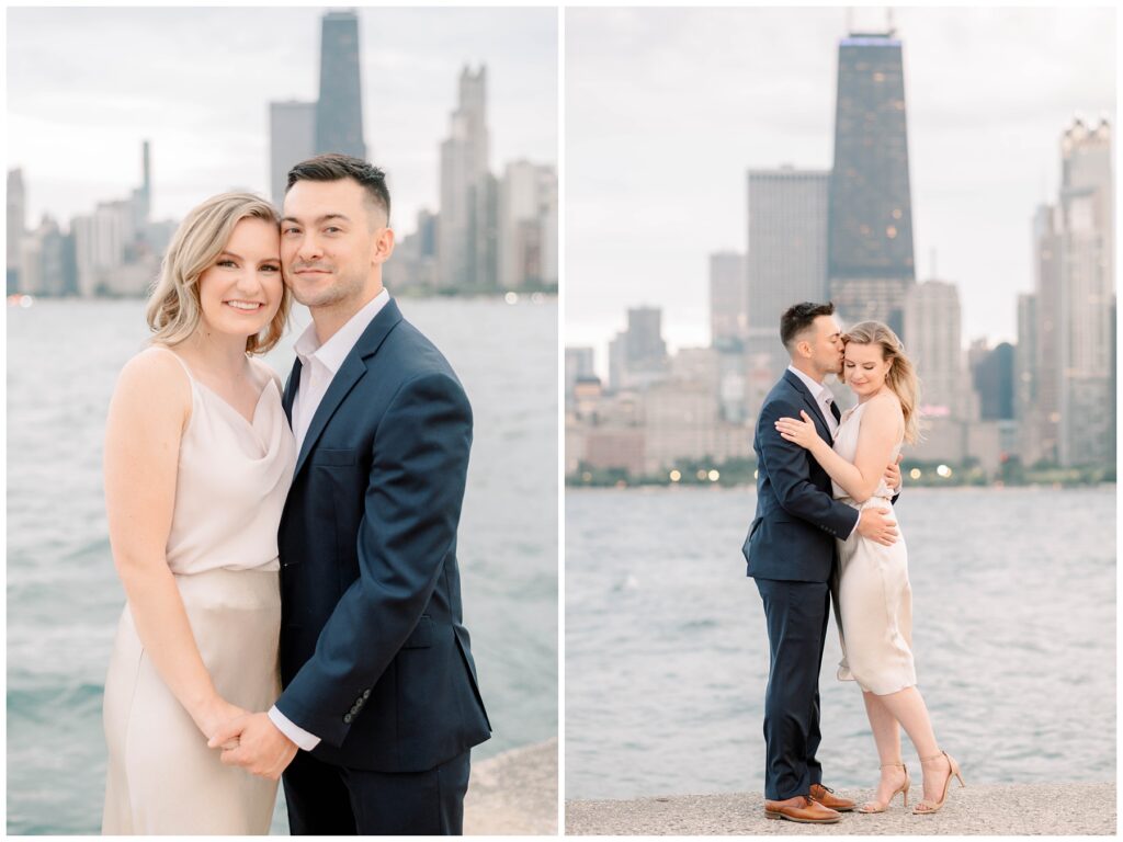 north avenue beach front engagement session 