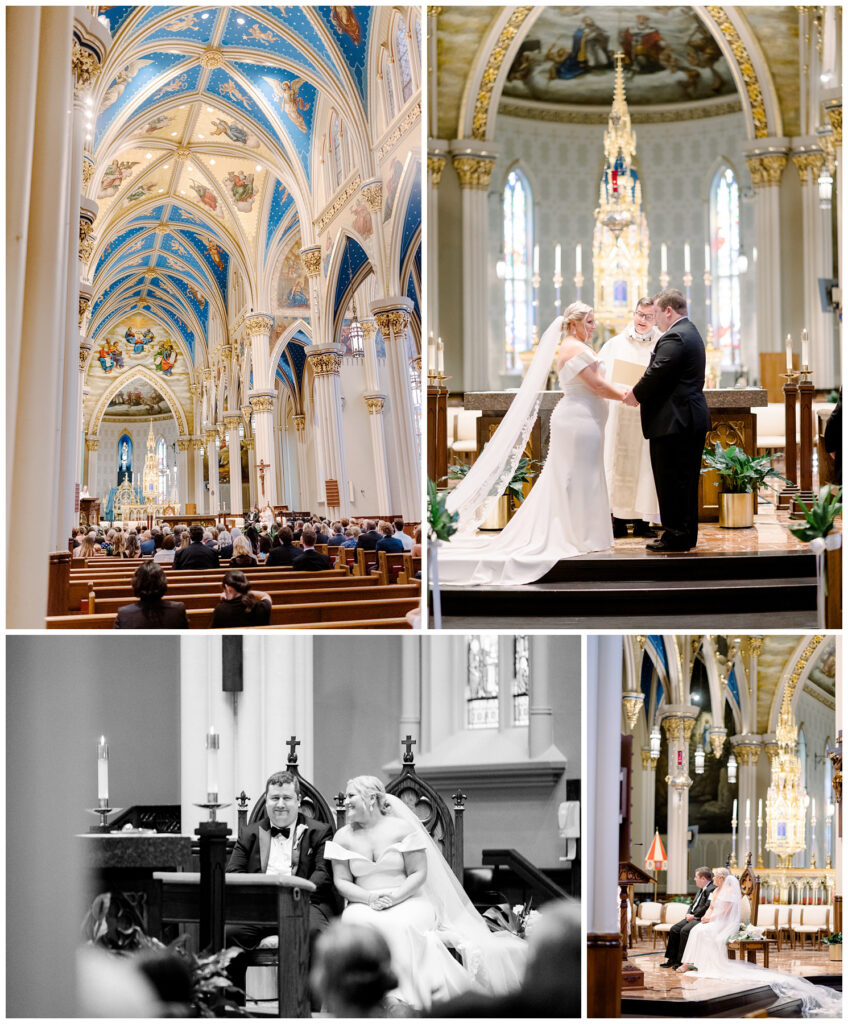 basilica of sacred heart wedding photographs