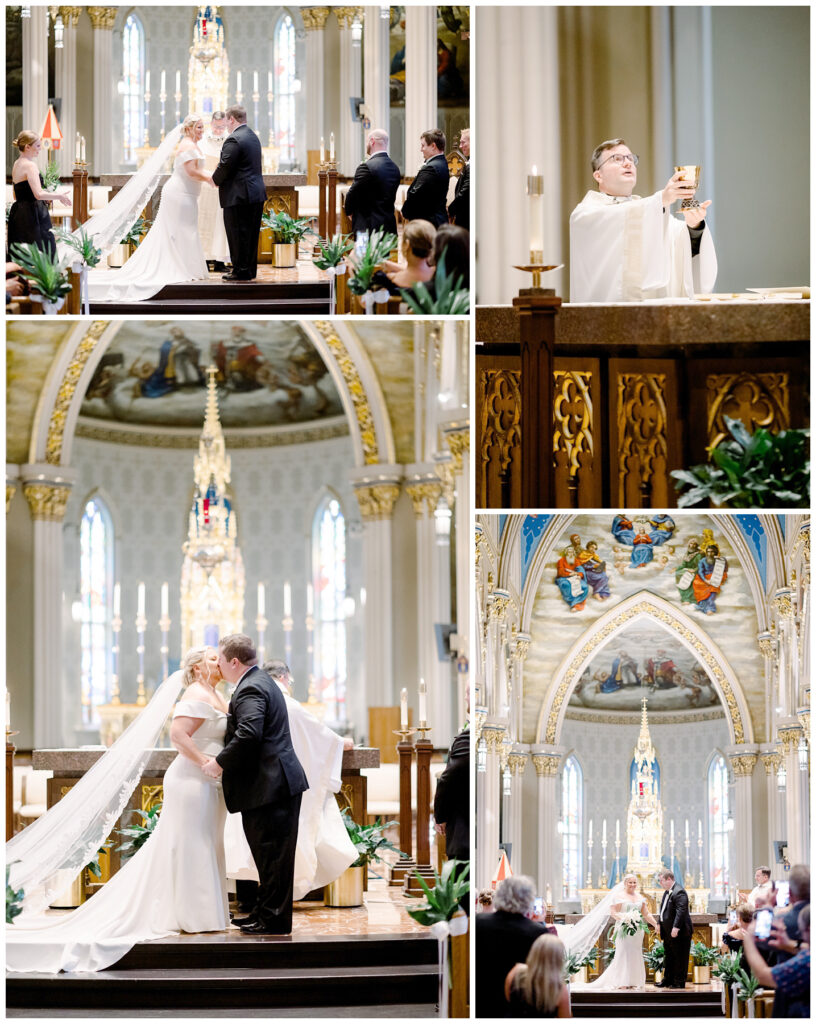 Notre Dame Basilica wedding mass