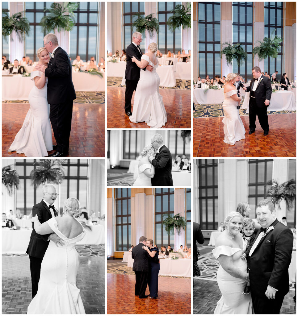tropical black tie notre dame wedding father daughter dance 