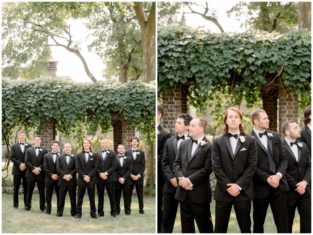 south bend indiana wedding black tux and bowtie