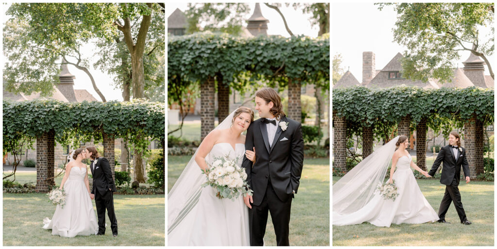copshaholm gardens south bend indiana bride and groom photographs