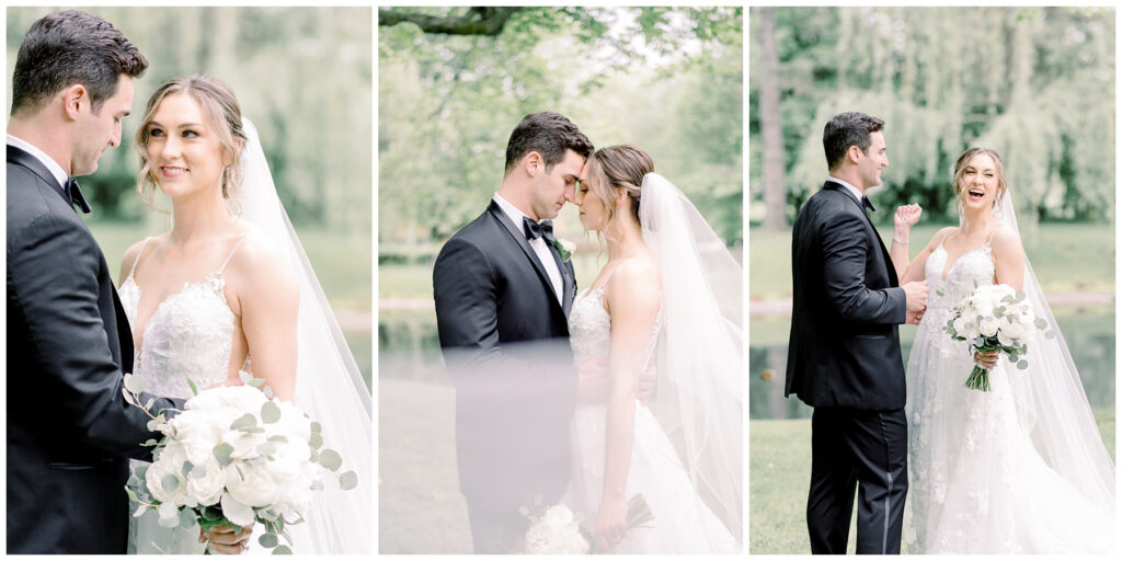 Black Wedding Tux, White lace wedding dress, Copshaholm Gardens, South Bend Wedding