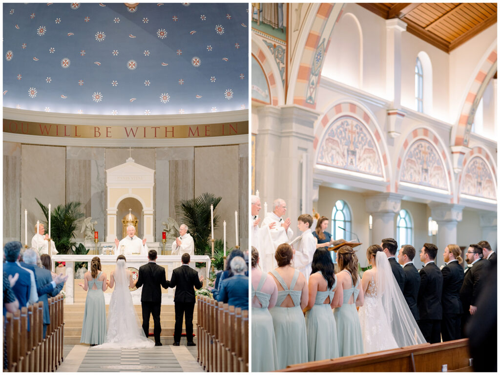 Catholic Wedding Mass, St. Pius X Church Granger IN, Black Tie Wedding at St. Pius X Church Granger IN 