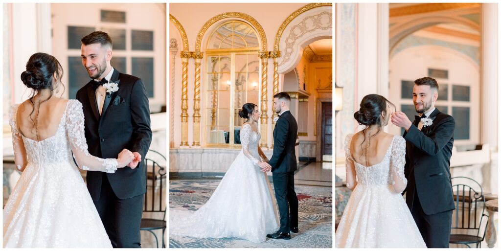 Palais Royale Wedding First Look 