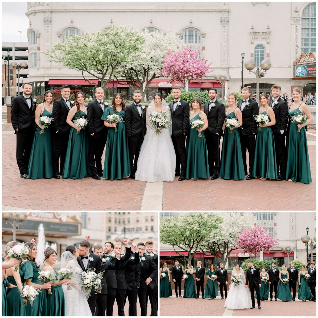 Emerald Green and White Spring Wedding in South Bend Indiana