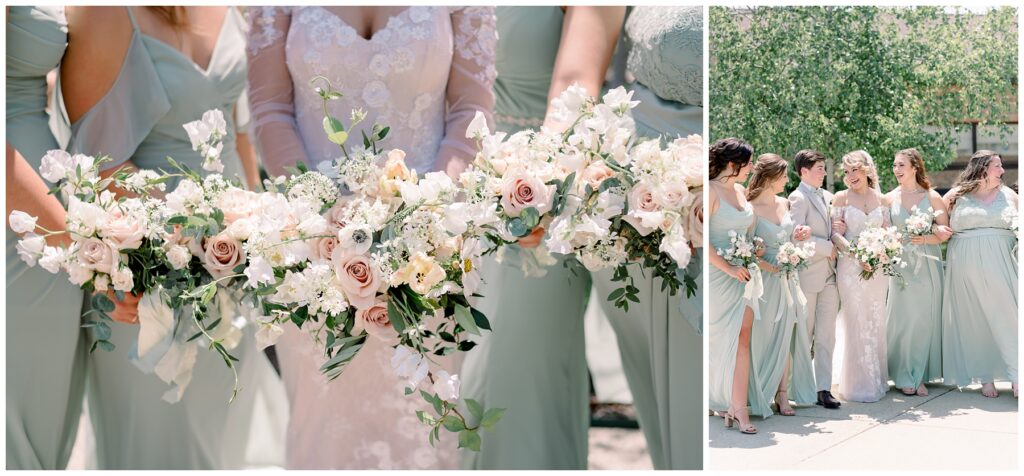 garden inspired wedding florals, spring wedding florals, south bend wedding florist, south bend wedding planners