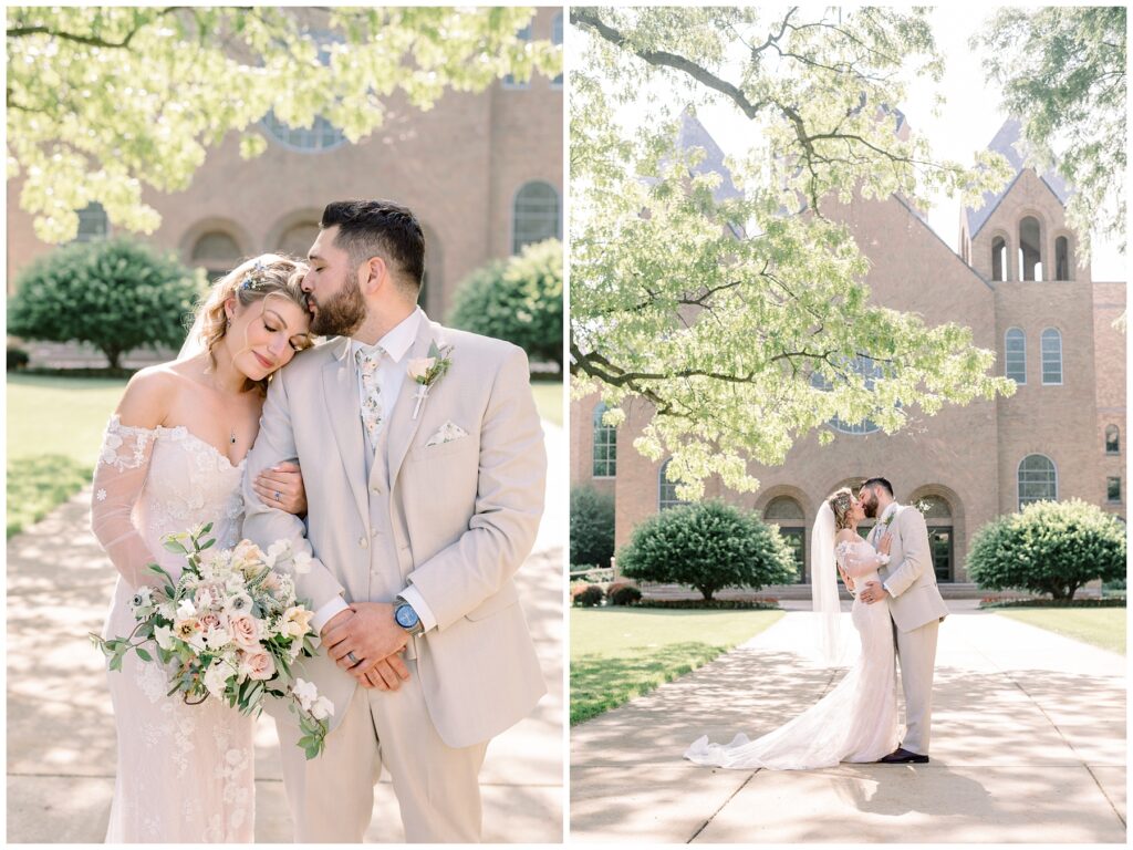 notre dame wedding photographer, south bend wedding, south bend spring wedding, garden inspired wedding day 