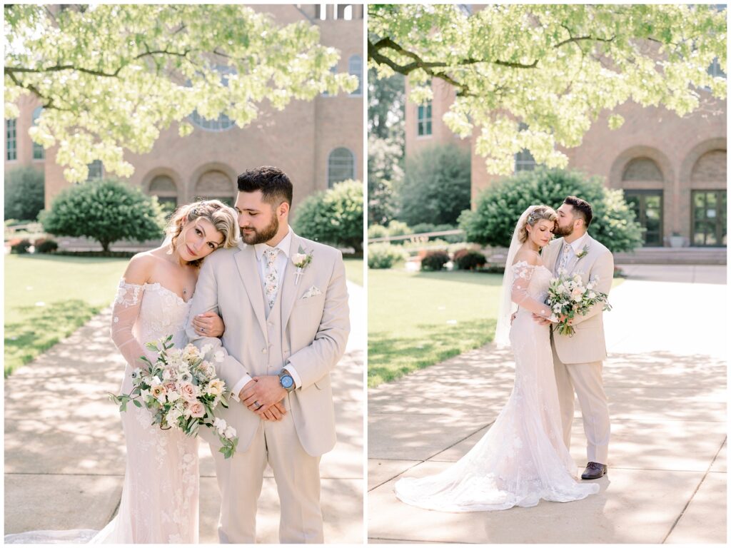notre dame wedding photographer, south bend wedding, south bend spring wedding, garden inspired wedding day 