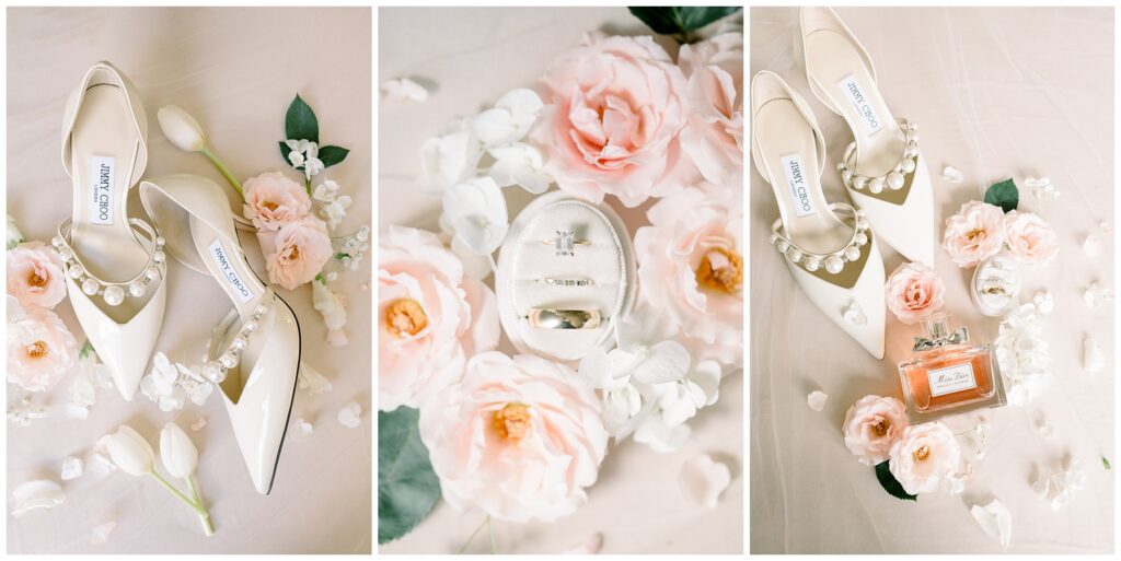 Jimmy Choo Wedding Shoes Styled Detail Photos