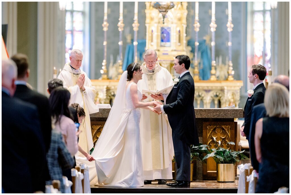 Exchanging Vows at Notre Dame